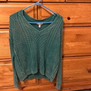Textured Teal Sweater